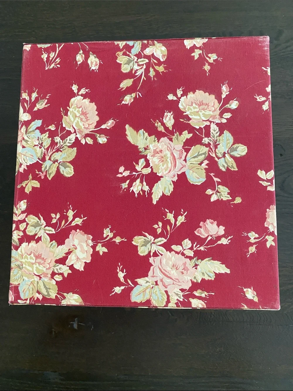 Pottery Barn Floral Fabric Decorative photo Binders -Set of 3)